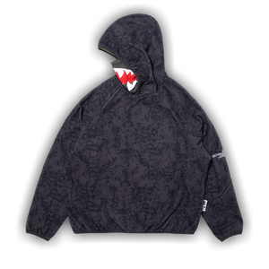 BAPE x Kazuki Pixelate Camo Shark Relaxed Fit Pullover Hoodie 'Charcoal'