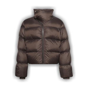Rick Owens Woven Down Jacket 'Dark Dust'