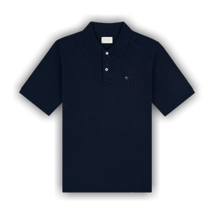 Aimé Leon Dore Crest Piqué Polo 'Navy Blazer'