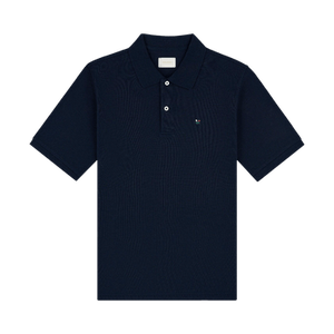 Aimé Leon Dore Crest Piqué Polo 'Navy Blazer'