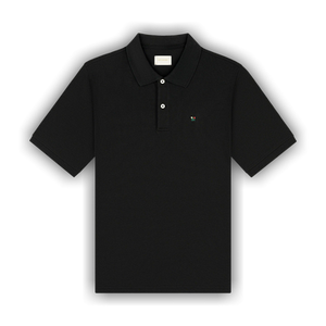 Aimé Leon Dore Crest Piqué Polo 'Jet Black'
