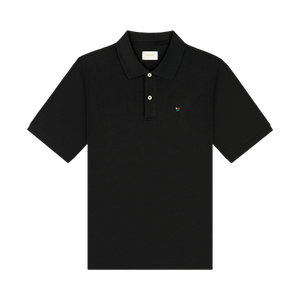 Aimé Leon Dore Crest Piqué Polo 'Jet Black'