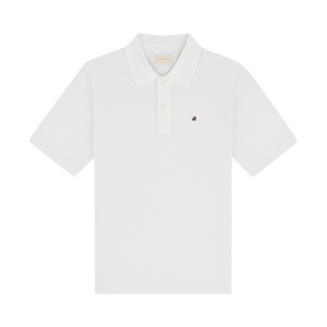 Aimé Leon Dore Crest Piqué Polo 'Bright White'