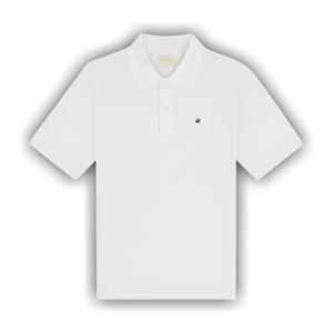 Aimé Leon Dore Crest Piqué Polo 'Bright White'