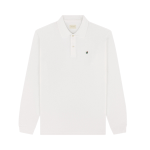 Aimé Leon Dore Long-Sleeve Crest Piqué Polo 'Bright White'