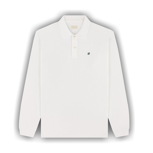 Aimé Leon Dore Long-Sleeve Crest Piqué Polo 'Bright White'