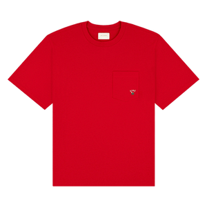 Aimé Leon Dore Queens Crest Pocket Tee 'Equestrian Red'