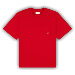 Aimé Leon Dore Queens Crest Pocket Tee 'Equestrian Red'