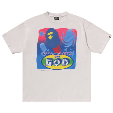 BAPE x SAINT Mxxxxxx God Tee Mens 'White'