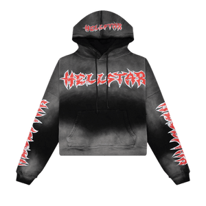 Hellstar Stars Shine Graffiti Hoodie 'Black'