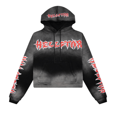 Hellstar Stars Shine Graffiti Hoodie 'Black'