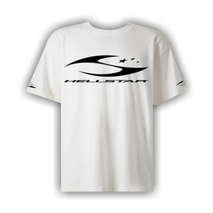 Hellstar H Cursive Logo T-Shirt 'White'