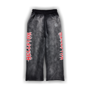 Hellstar Stars Shine Graffiti Sweatpants 'Black'