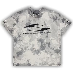 Hellstar H Cursive Logo T-Shirt 'Grey'