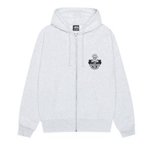 Stussy Built To Last Zip Hoodie 'Ash Heather'