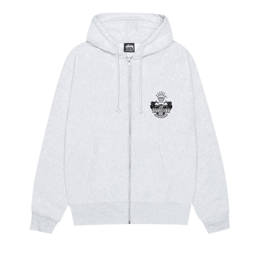 Stussy Built To Last Zip Hoodie 'Ash Heather'
