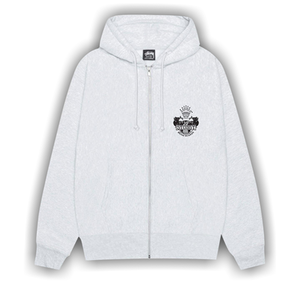 Stussy Built To Last Zip Hoodie 'Ash Heather'