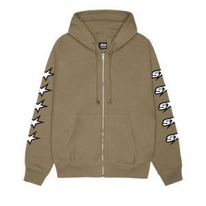 Stussy Speedway Zip Hoodie 'Army'