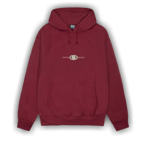 Stussy Worldwide Dot Hoodie 'Wine'
