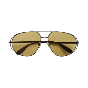 Bottega Veneta Classic Aviator Sunglasses 'Black/Yellow'