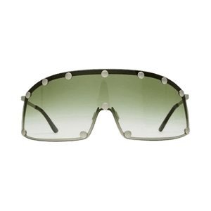 Rick Owens DRKSHDW Shielding Sunglasses 'Silver Temple/Bosco Degradel'