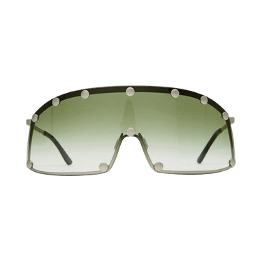 Rick Owens DRKSHDW Shielding Sunglasses 'Silver Temple/Bosco Degradel'