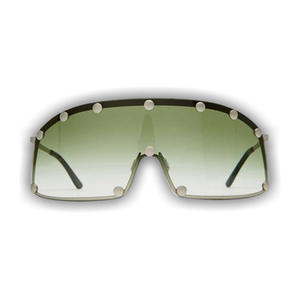 Rick Owens DRKSHDW Shielding Sunglasses 'Silver Temple/Bosco Degradel'