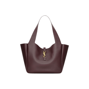 Saint Laurent Le 5 À 7 Bea In Grained Leather 'Dark Currant'