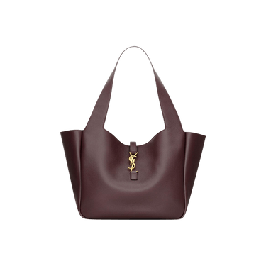 Saint Laurent Le 5 À 7 Bea In Grained Leather 'Dark Currant'