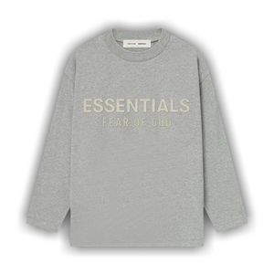 Fear of God Essentials Kids Classic Long-Sleeve T-Shirt 'Concrete Heather'