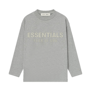 Fear of God Essentials Kids Classic Long-Sleeve T-Shirt 'Concrete Heather'