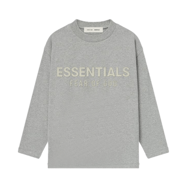 Fear of God Essentials Kids Classic Long-Sleeve T-Shirt 'Concrete Heather'