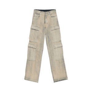 Rick Owens DRKSHDW Womens Double Cargo Jeans 'Mineral Pearl'