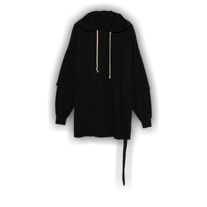 Rick Owens DRKSHDW Tommy Hustler Hoodie 'Black'