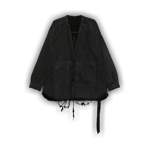 Rick Owens DRKSHDW Lido Larry Black Wax Shirt 'Black Wax'