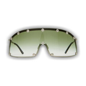 Rick Owens Shielding Sunglasses 'Silver Temple/Bosco Degrade Lens'