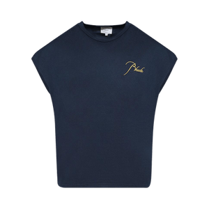 Rhude Classique Cutoff Sleeve Top 'Navy'