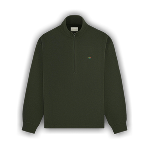Aimé Leon Dore Crest Piqué Half-Zip Pullover 'Rosin'