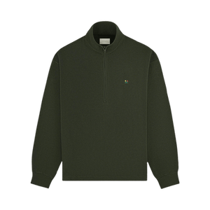 Aimé Leon Dore Crest Piqué Half-Zip Pullover 'Rosin'