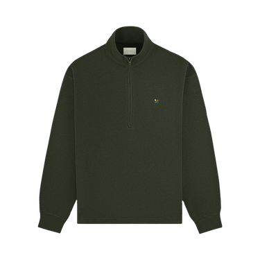 Aimé Leon Dore Crest Piqué Half-Zip Pullover 'Rosin'
