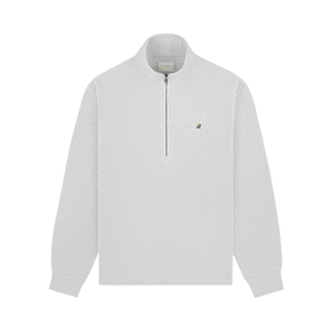 Aimé Leon Dore Crest Piqué Half-Zip Pullover 'Oatmeal Melange'