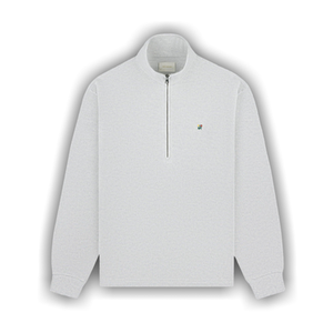 Aimé Leon Dore Crest Piqué Half-Zip Pullover 'Oatmeal Melange'