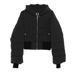 Rick Owens Hooded Quilt Jacket 'Black'