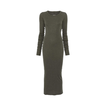 Rick Owens Abito Rib Long-Sleeve Dress 'Bosco'