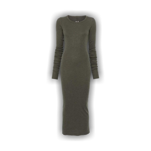 Rick Owens Abito Rib Long-Sleeve Dress 'Bosco'