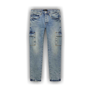 PURPLE BRAND Pumice Cargo 'Light Indigo'