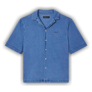 PURPLE BRAND Knit Camp Shirt 'Blue'