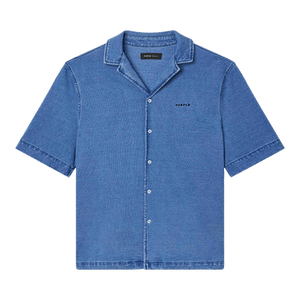 PURPLE BRAND Knit Camp Shirt 'Blue'