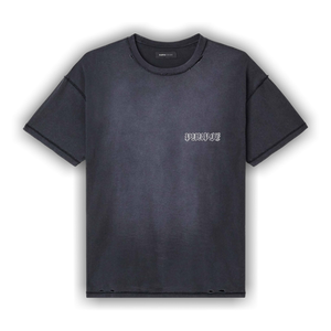 PURPLE BRAND Textured Inside Out Tee 'Black'