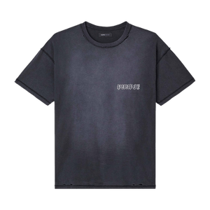 PURPLE BRAND Textured Inside Out Tee 'Black'